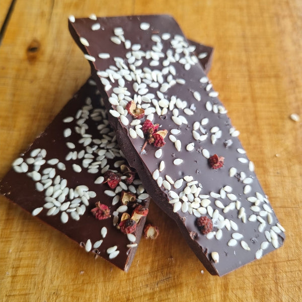 Szechwan Pepper, Seasame and Sea Salt.