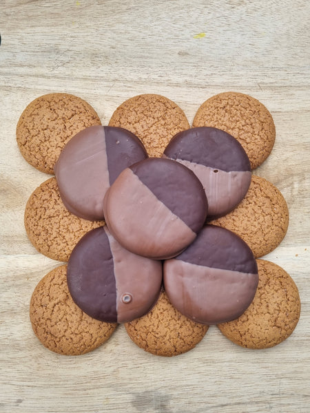 Dipped Gingernut Biscuits