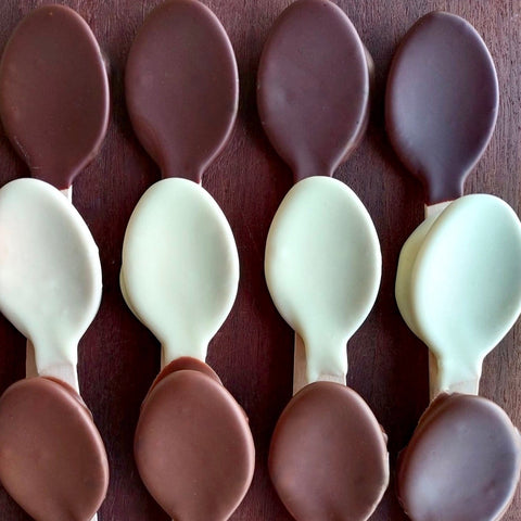 Chocolate Dipped Spoons
