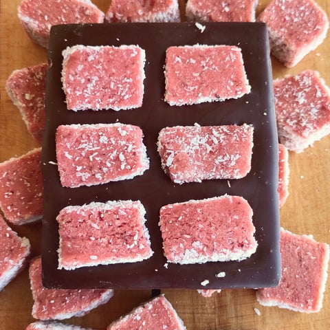 Strawberry Delight on Dark Chocolate