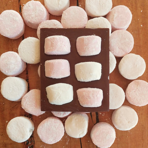 Marshmallows on Temper Temper Milk Chocolate